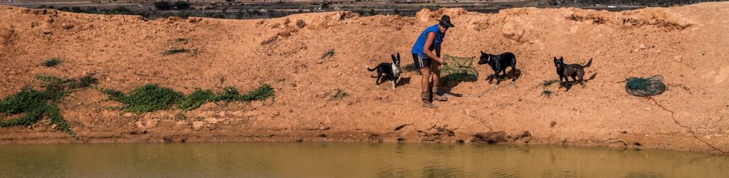 Dam Dogs Drought Hats People People Not Looking at the Camera SA South Australia Water Yabbies Yorke Peninsula 2